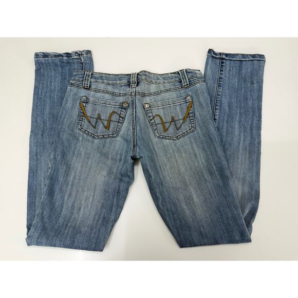 Wet Seal Jeans Juniors Jeans Size 7 Long Denim Jeans Y2K - Picture 8 of 13